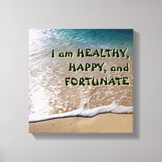 Wet op de aanloopband canvas afdruk (Voorkant)