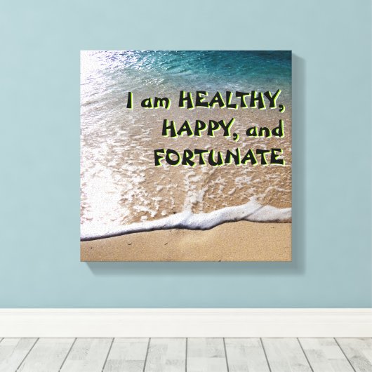 Wet op de aanloopband canvas afdruk (Insitu (Houten vloer))