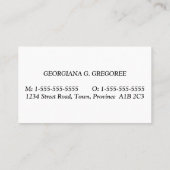 Wet op de mens en de dapper - Professioneel Visite Visitekaartje (Achterkant)