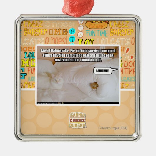 Wet op de Natuur #45 Metalen Ornament (Voorkant)