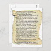 wet op de rechten briefkaart (Voorkant / Achterkant)