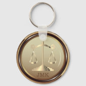 Wet op de rechterlijke macht - Golden Sleutelhange Sleutelhanger (Voorkant)