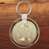 Wet op de rechterlijke macht - Golden Sleutelhange Sleutelhanger (Voorkant)