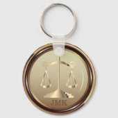 Wet op de rechterlijke macht - Golden Sleutelhange Sleutelhanger (Achterkant)