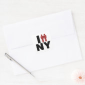 Wet op het homohuwelijk in New York Vierkante Sticker (Envelop)