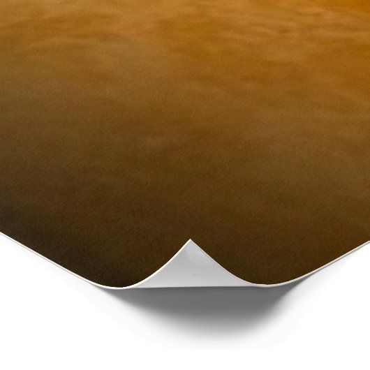 Wet op rijkdom gewonnen door uw acties Oranje Poster (Hoek)