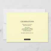 WET-rel Wreath Law Afstuderen Foto Uitnodiging (Achterkant)