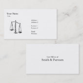 Wet - Schaal - Bedrijven Visitekaartje (Voorkant / Achterkant)