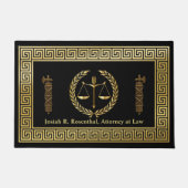 Wet schalen lauwerkrans Griekse sleutel fasces adv Deurmat (Voorkant)