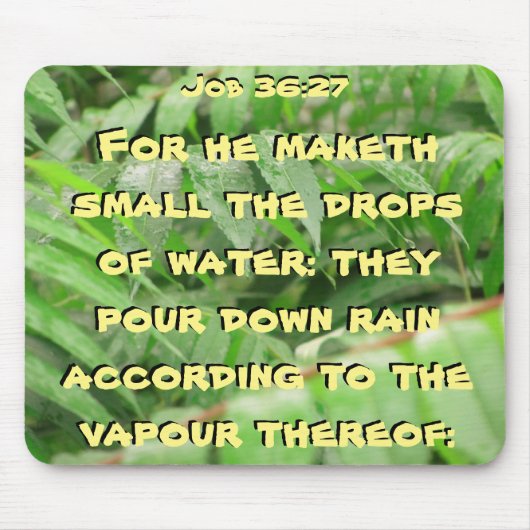 Wet sumac Job Bijbelcitaat Muismat (Voorkant)