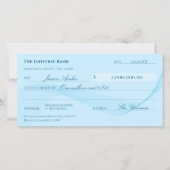 Wet van Aantrekking Elegant Blue Abundance Check (Voorkant)