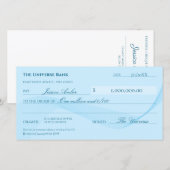 Wet van Aantrekking Elegant Blue Abundance Check (Voorkant / Achterkant)