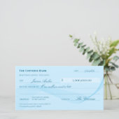 Wet van Aantrekking Elegant Blue Abundance Check (Staand voorkant)