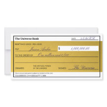 Wet van aantrekking Elegante gouden overvloed cheq