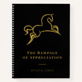 Wet van Aantrekking Elegante Rampage van Waarderin Notitieboek (Voorkant)