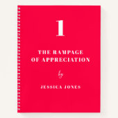 Wet van Aantrekking Moderne Rampage van Waardering Notitieboek (Voorkant)