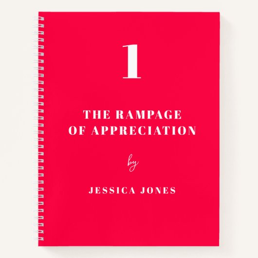 Wet van Aantrekking Moderne Rampage van Waardering Notitieboek (Voorkant)