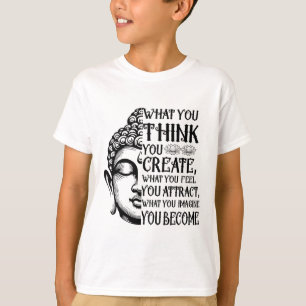 Wet van Aantrekking Spirituele Boeddha Meditatie C T-shirt