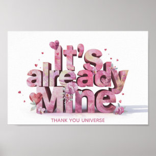 *~* Wet van Aantrekking Whimsical AP85 Manifesting Poster