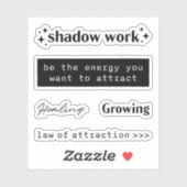 Wet van aantrekkingscitaten sticker (Vel)