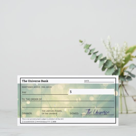 Wet van Aantrekkingskracht Green Abundance Check F (Staand voorkant)