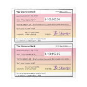 Wet van Aantrekkingskracht Roze Tekst Sjabloon Bla Notitieblok (Voorkant)