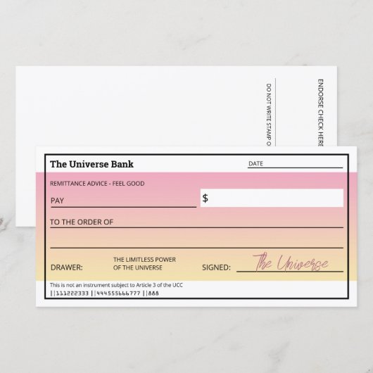 Wet van Aantrekkingskracht Schattige Roze Check Fl (Voorkant / Achterkant)