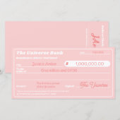 Wet van Aantrekkingskracht Schattigee Roze Manifes (Voorkant / Achterkant)