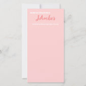 Wet van Aantrekkingskracht Schattigee Roze Manifes (Achterkant)