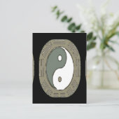 Wet van aantrekkingskracht - Ying Yang Briefkaart (Staand voorkant)