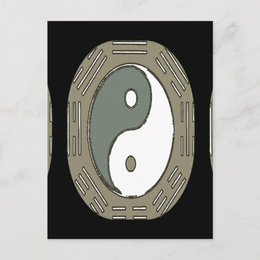 Wet van aantrekkingskracht - Ying Yang Briefkaart (Voorkant)