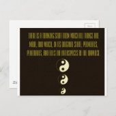 Wet van Aantrekkingskracht - Ying Yang Briefkaart (Voorkant / Achterkant)