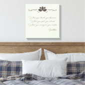 Wet van Attractie Boeddha Wall Art Canvas (Insitu (Slaapkamer))