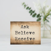 Wet van de Onttrekkings Manifestende Overvloed Briefkaart (Staand voorkant)