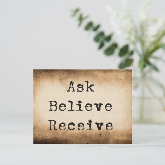 Wet van de Onttrekkings Manifestende Overvloed Briefkaart (Staand voorkant)