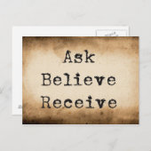 Wet van de Onttrekkings Manifestende Overvloed Briefkaart (Voorkant / Achterkant)