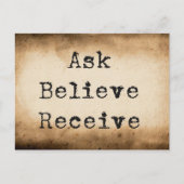 Wet van de Onttrekkings Manifestende Overvloed Briefkaart (Voorkant)