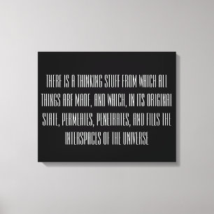 Wet van het Citaat van de Aanhaling Canvas Afdruk