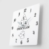 Wet van Ohm Vierkante Klok (Hoek)