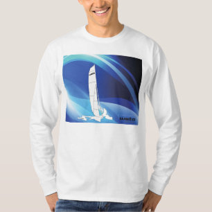 Weta Trimaran-ontwerp voor T-shirt met lange sleev