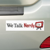 WeTalkNerdy.tv-Bumpersticker Bumpersticker (Op auto)
