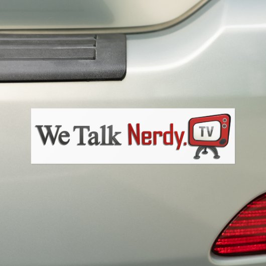 WeTalkNerdy.tv-Bumpersticker Bumpersticker (Op auto)