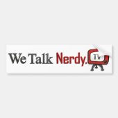 WeTalkNerdy.tv-Bumpersticker Bumpersticker (Voorkant)