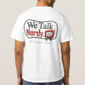 WeTalkNerdy.tv Logo - Front Pocket and Back T-shirt (Achterkant)