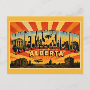 Wetaskiwin Alberta Historisch Gerechtsgebouw Briefkaart