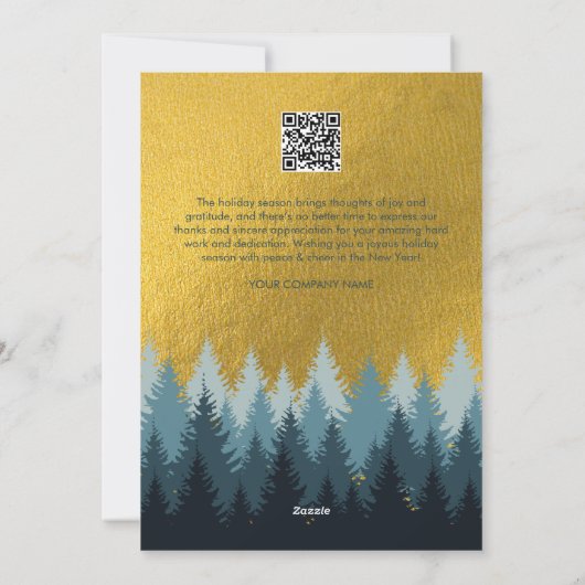 Wetboek Prettige feestdagen Bedrijfs-QR Feestdagenkaart (Achterkant)