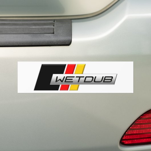 Wetdub-Logo van Brent Davis Bumpersticker (Op auto)