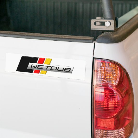 Wetdub-Logo van Brent Davis Bumpersticker (Op Truck)