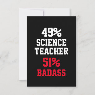 Weten-schapsleraar Badass Kaart