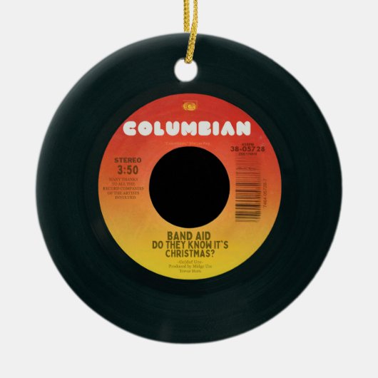 Weten ze dat het kerstboomversiering is? keramisch ornament (Voorkant)